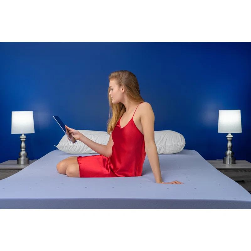 Deco Gear Deco Home 3-Inch Memory Foam Mattress Topper with Lavender Infused Scent