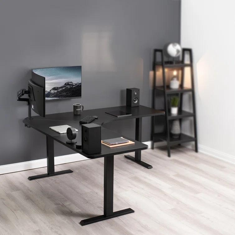 Vivo VIVO Electric 71" x 71" Curved Corner Stand Up Desk (E3CB2 Series)