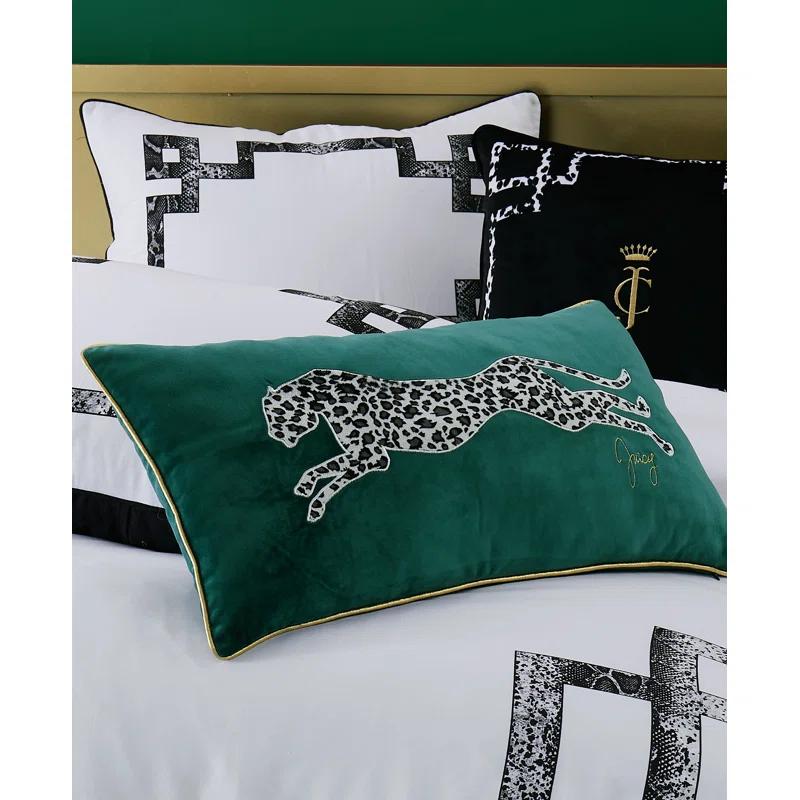 Juicy Couture Juicy Couture Velvet Cheetah Plush Decorative Throw Pillows - 14" x 24"