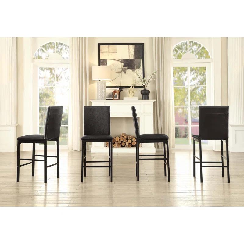 Hokku Designs Metal Frame Counter Height Chairs Set Of 4