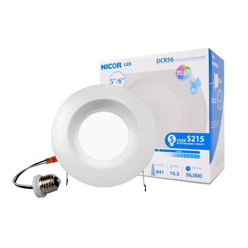 NICOR Lighting Dimmable Circle Flush Mount