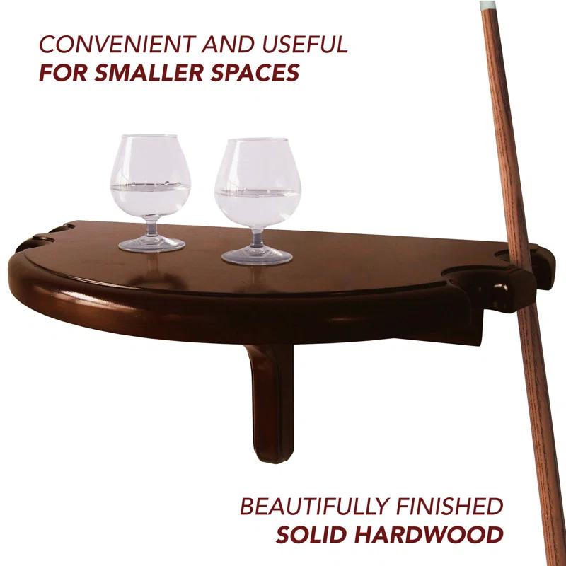 Hathaway Games Premium Half Moon Pool Cue Wall Shelf