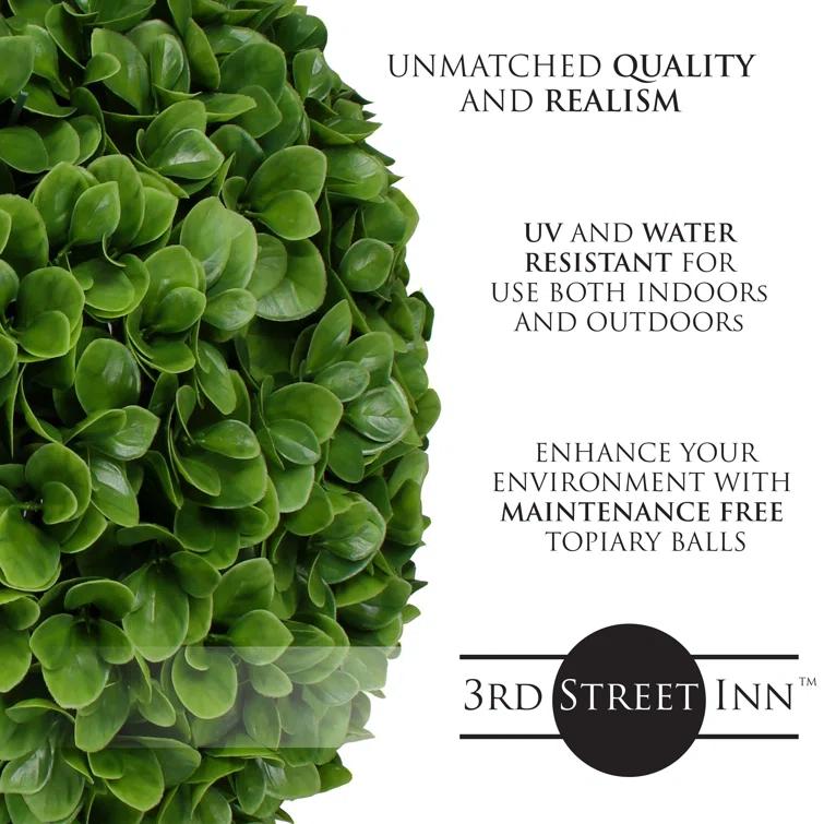 3rd Street Inn 19'' Faux Foliage Topiary