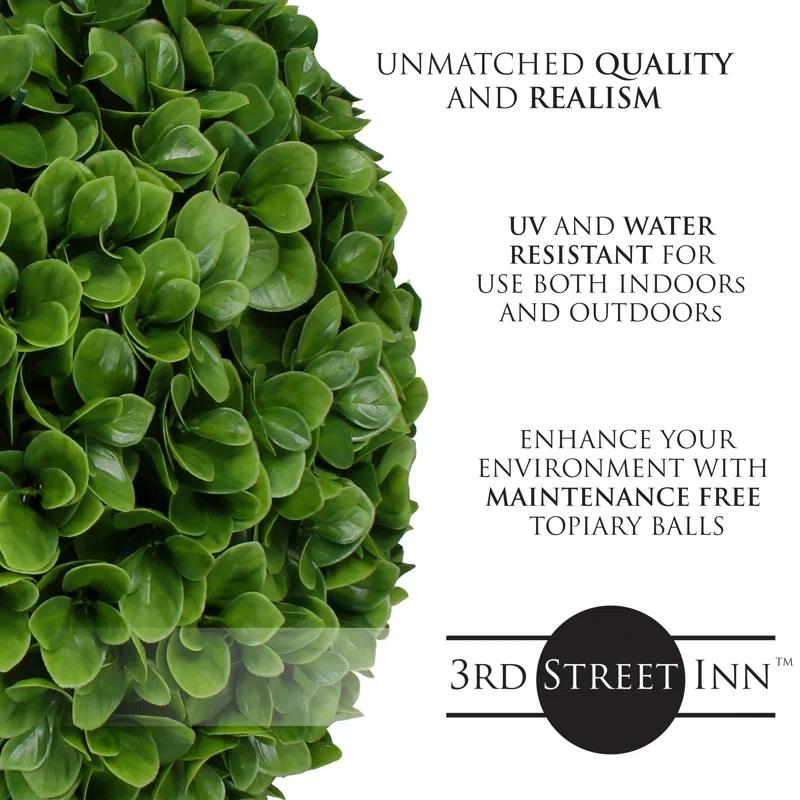 3rd Street Inn 19'' Faux Foliage Topiary