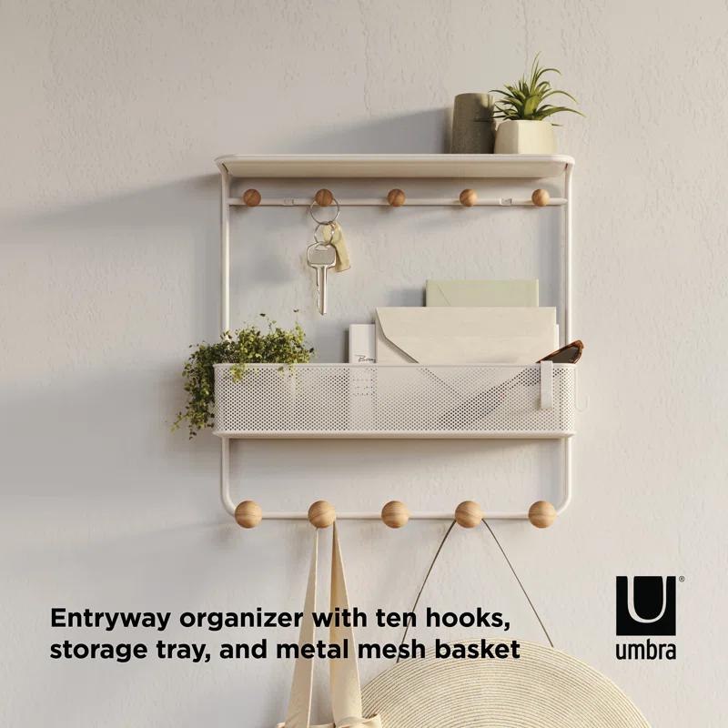 Estique Multi-Hook Wall Shelf