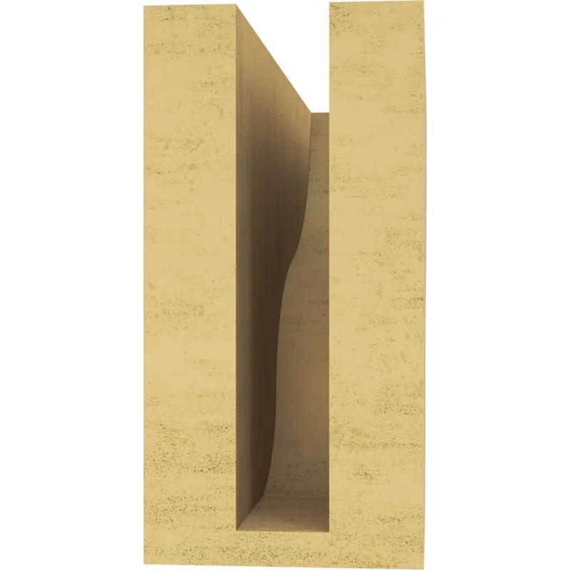 Ekena Millwork Greensboro Rough Cedar Woodgrain TimberThane Corbel, Primed Tan