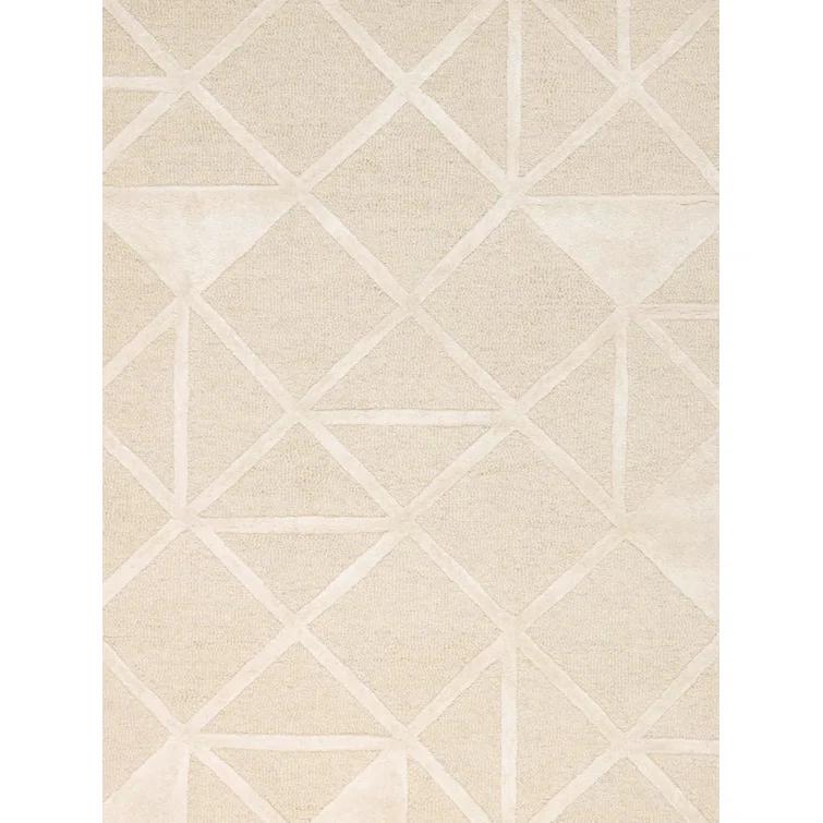 Hand Tufted Viscose Geometric Rug