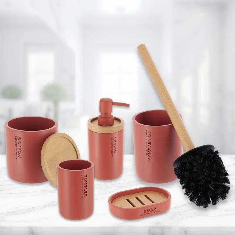 Evideco Willis Bathroom Accessory Set 5 Pieces