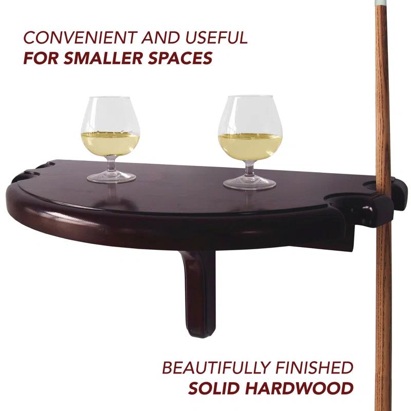 Hathaway Games Premium Half Moon Pool Cue Wall Shelf