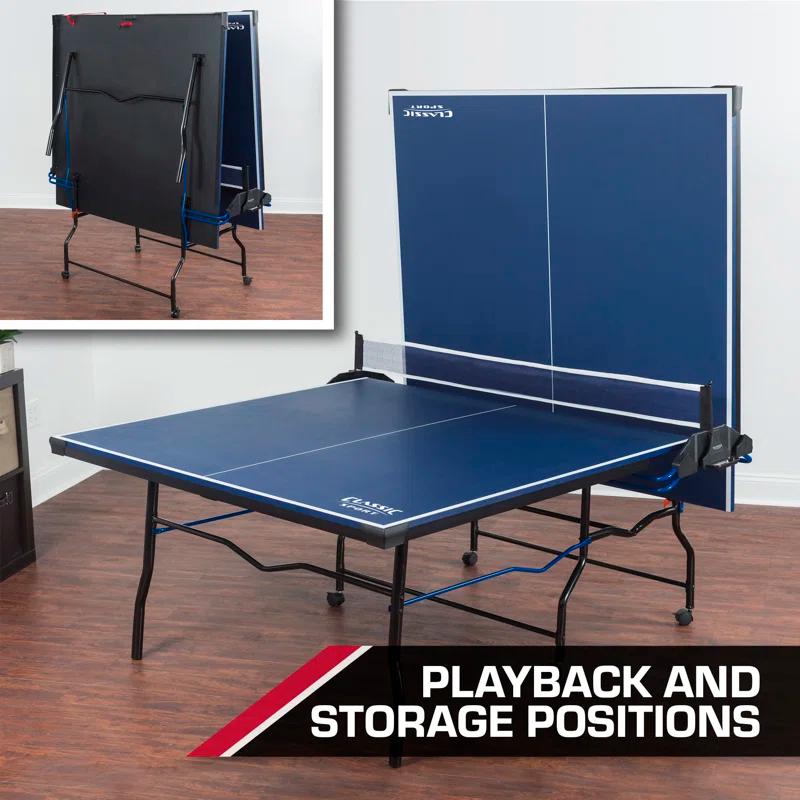 EastPoint Sports Regulation Size Foldable Indoor Ping Pong Table (18mm Thick)