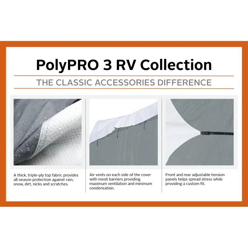 Classic Accessories Pittard Mildew Resistant RV Cover By Classic Accessories