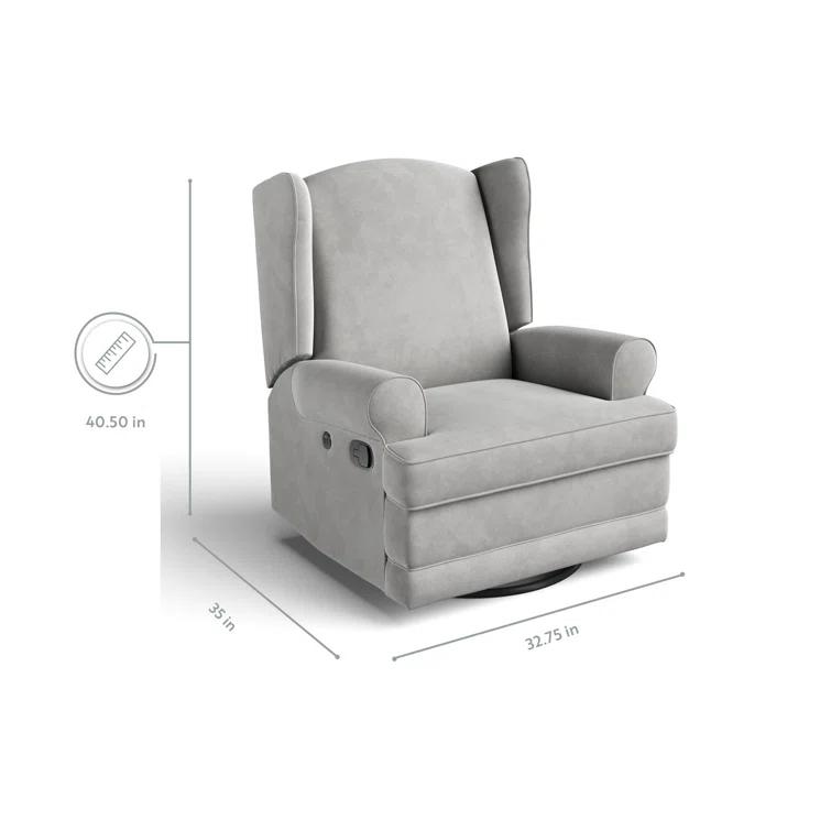 Serenity Swivel Reclining Glider with USB