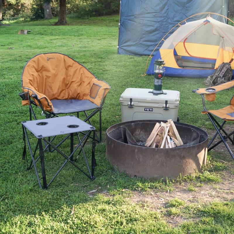 Folding Camping Chair with Cushions