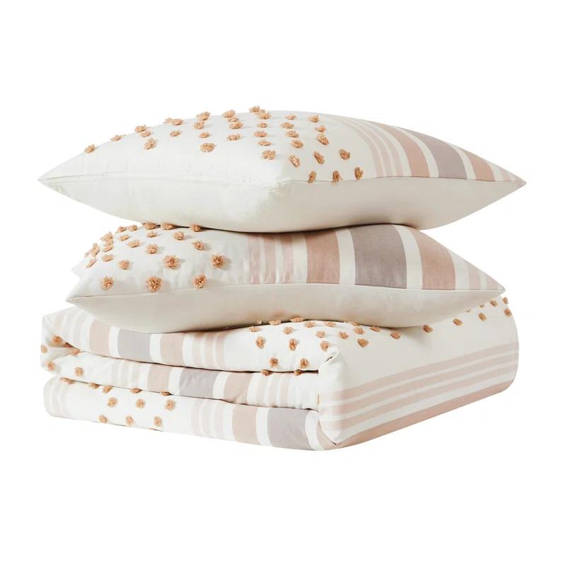 Plain Weave Geometric Shapes Duvet Cover Set