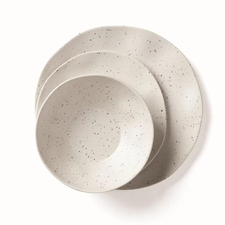 Oneida Terrazzo Melamine 12 Piece Dinnerware Set