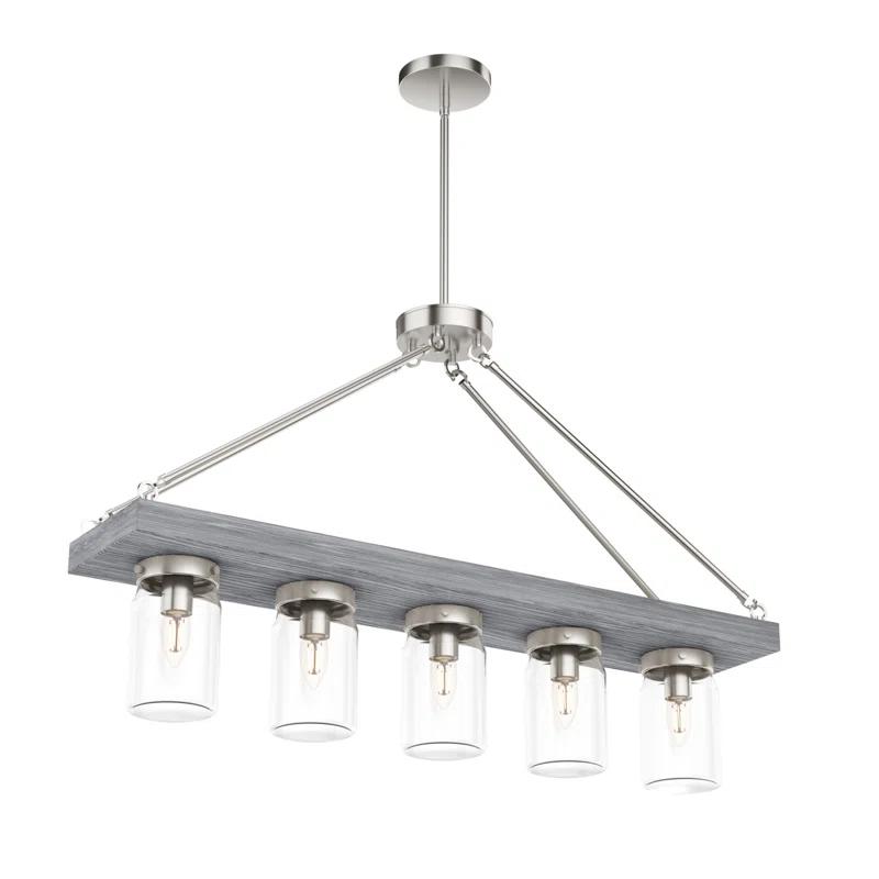 Devon Park 5 - Light Kitchen Island Linear Pendant