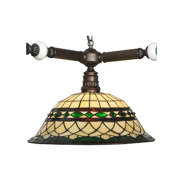 44.75 In. Long Tiffany Roman 3 Light Corner Pendant