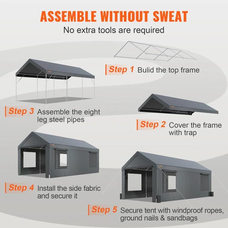 VEVOR Steel Carport
