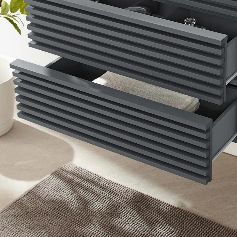 Modway Modway Render 30" Wall Mounted Single Bathroom Vanity Base Only
