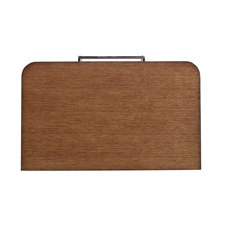 Bowery Dark Brown Oak 2-Drawer Nightstand