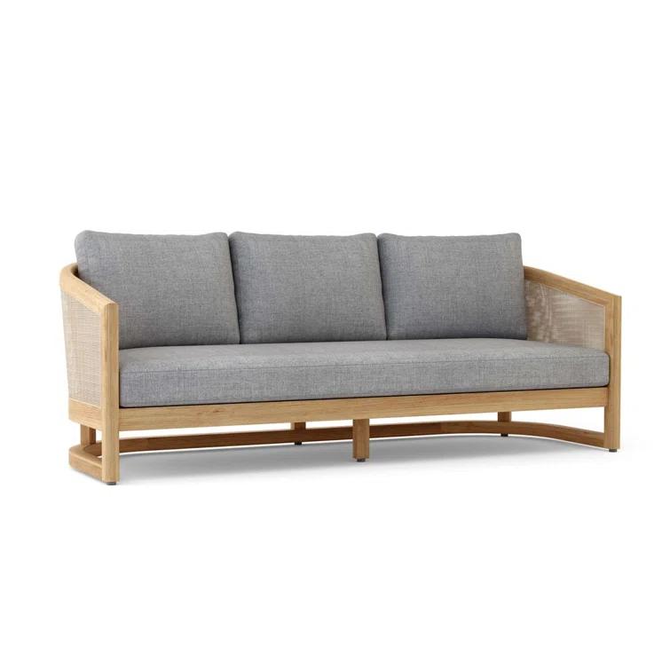 Anderson Teak Catania 82'' Outdoor Patio Sofa with Sunbrella® Cushions
