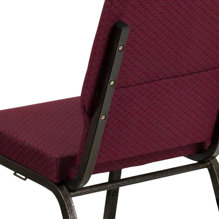 Flash Furniture Rayleigh Stackable Faux Leather Seat Waiting Room Chair with Metal Frame