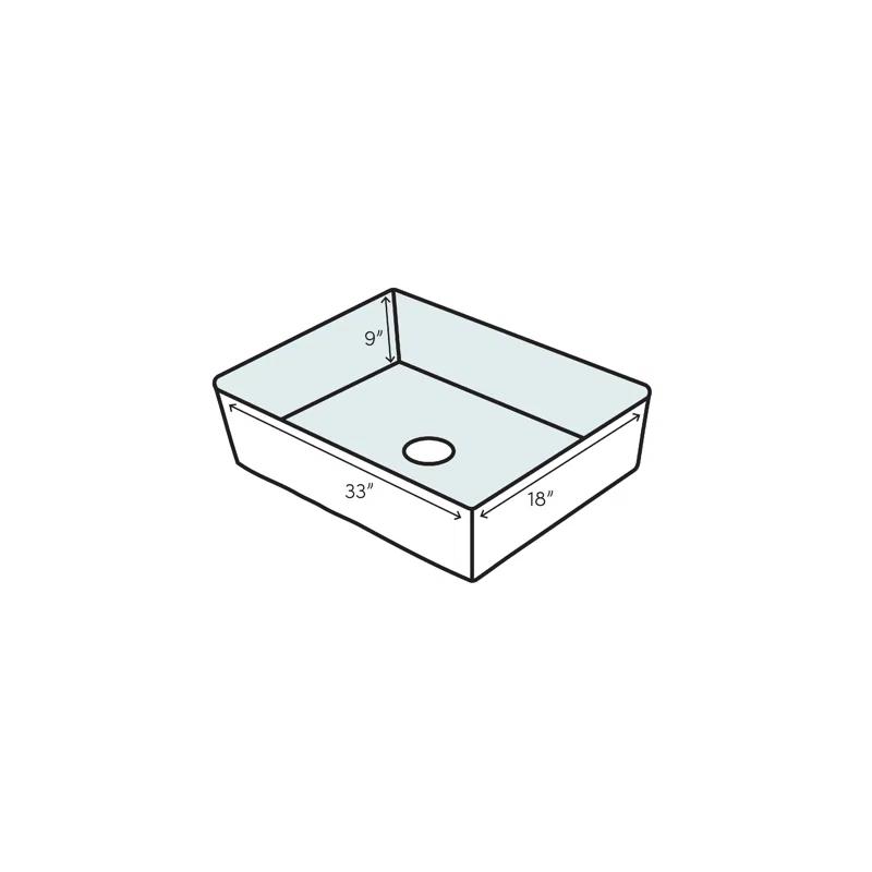 Blanco 442763 Formera 33" L x 18'' W Single Bowl Stainless Steel Undermount Kitchen Sink