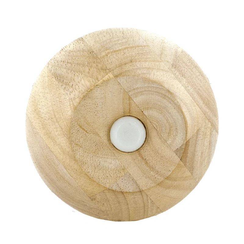 Architectural Products by Outwater L.L.C. 4 in x 4-3/4 in Unfinished Solid Hardwood Round Bun Foot