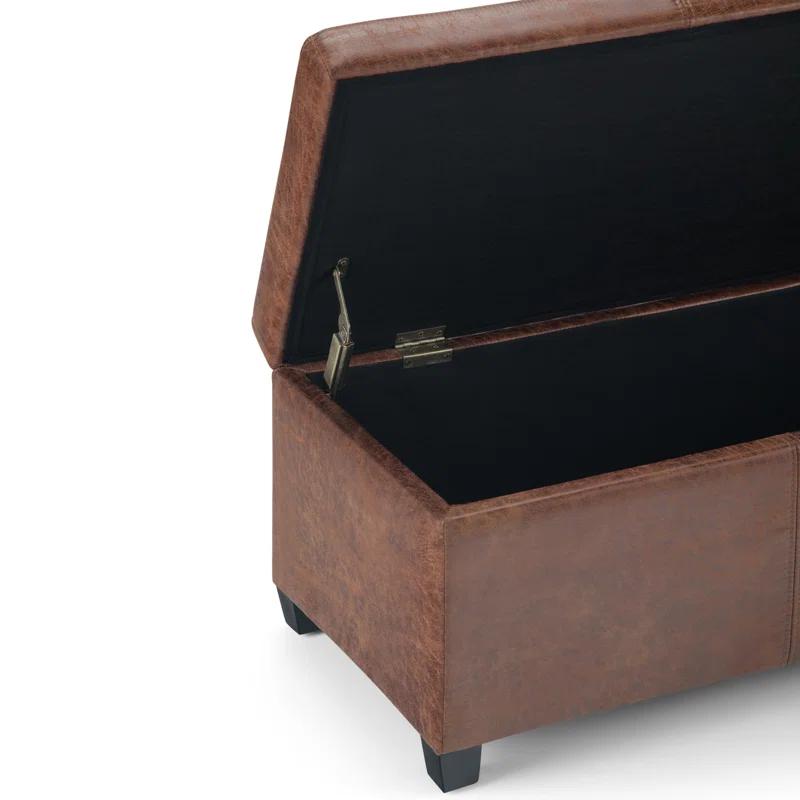 Avalon Faux Leather Ottoman