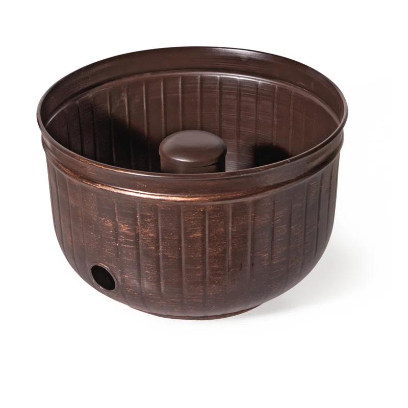 Gardener's Supply Company Brushed Bronze Garden Hose Pot