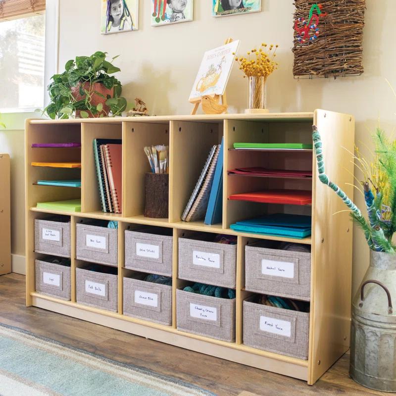 Guidecraft EdQ Essentials Shelves & 10 Bin Storage Unit