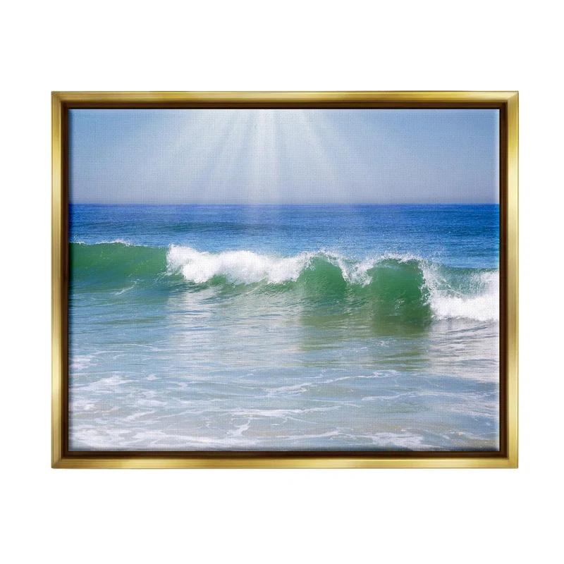 Stupell Industries " Rolling Ocean Waves Photography " by Graffi*Tee Studios