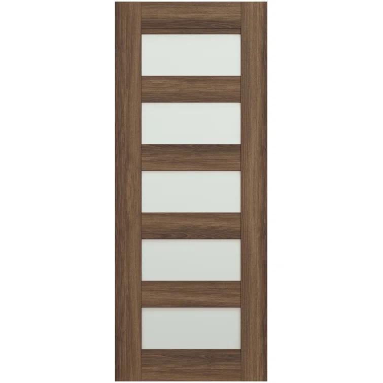 Belldinni Avon 07-07 Panelled Manufactured Wood and Glass Interior Door Slab