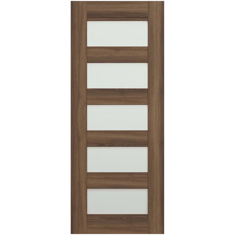 Belldinni Avon 07-07 Panelled Manufactured Wood and Glass Interior Door Slab