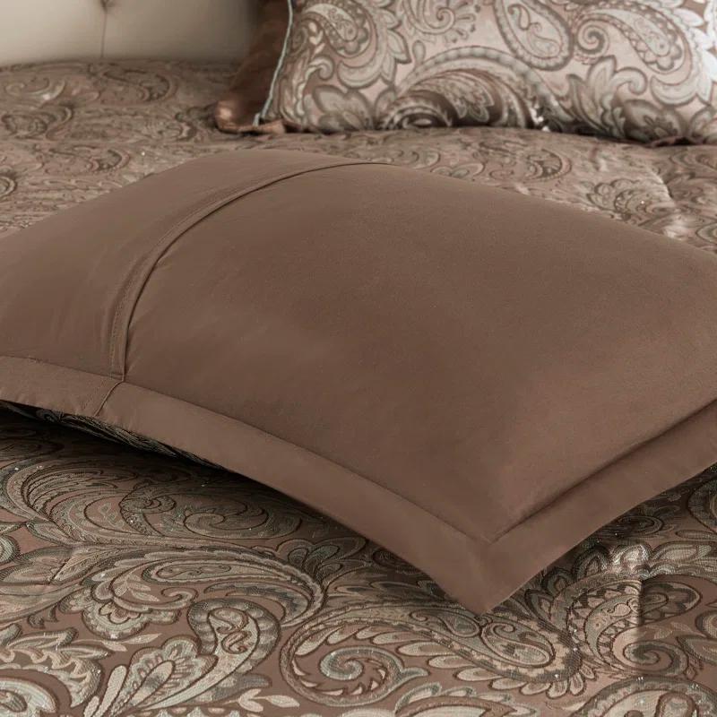 Aubrey 12 Piece Comforter Set with Cotton Bed Sheets