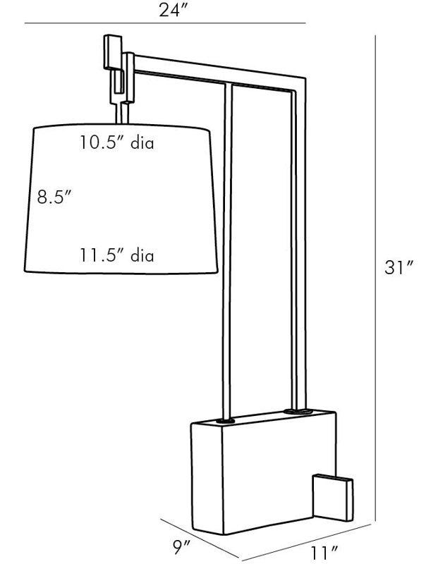 31" Arched Table Lamp