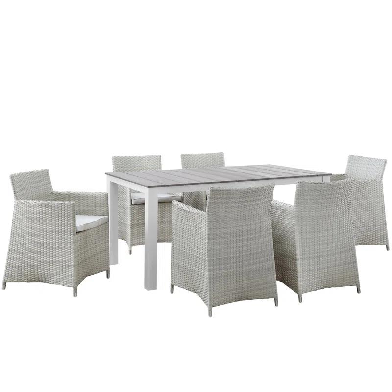 Modway Modway Junction 7-Piece Outdoor Patio Dining Set with Cushion