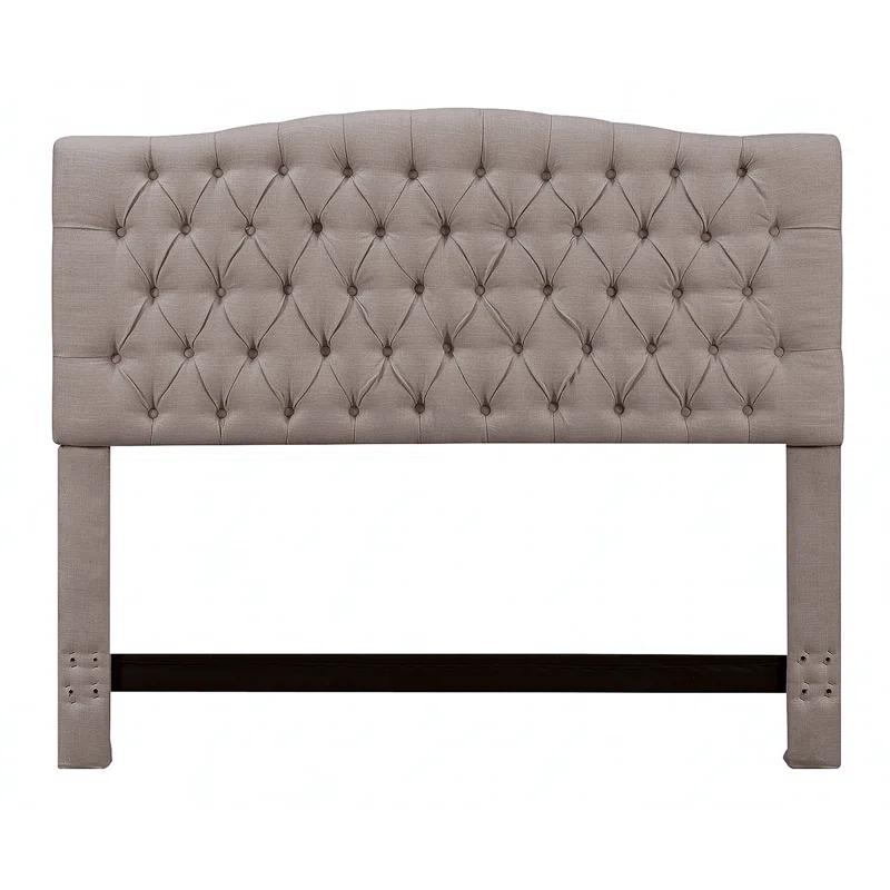 Elle Decor Elle Decor Celeste Tufted Upholstered Padded Headboard with Contemporary Button Tufting