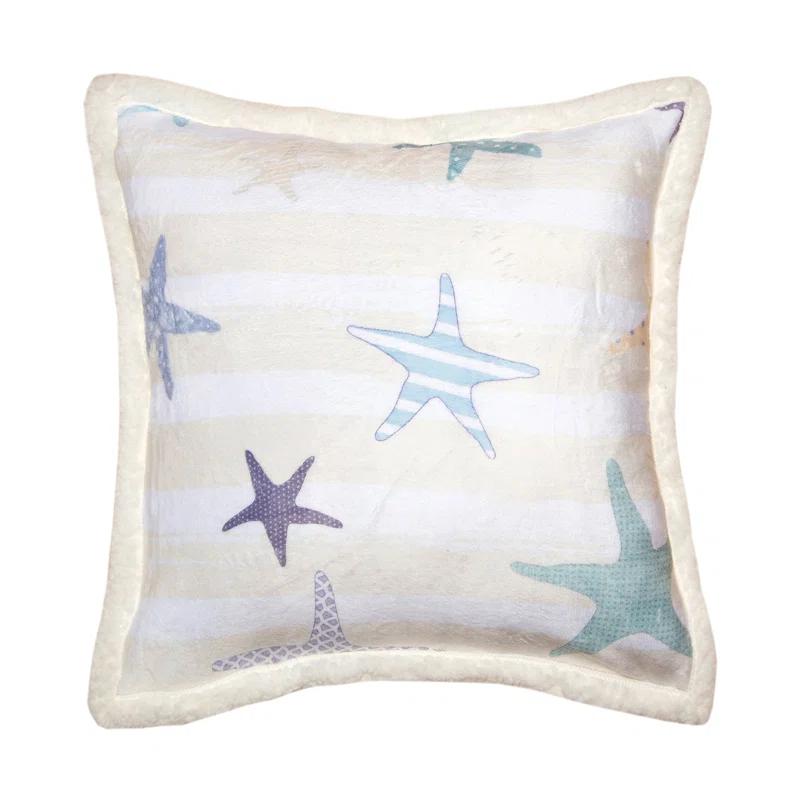 Carstens Inc. Striped Sherpa Throw Pillow