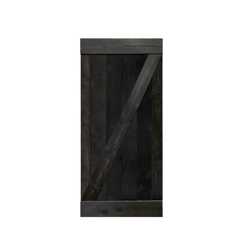 Calhome 84'' Solid Wood Paneled Painted Barn Door