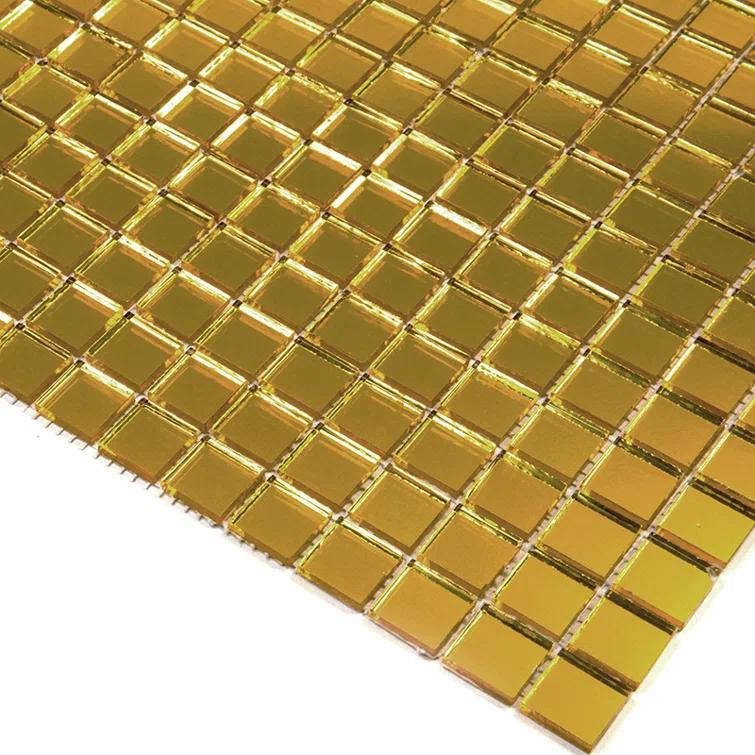 Apollo Tile Altin 0.8" x 0.8" Glass Grid Mosaic Wall & Floor Tile (Set of 20)