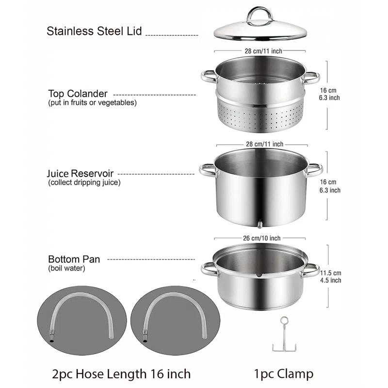 Cook N Home Cook N Home Canning Juice Steamer Extractor Multi-Pot