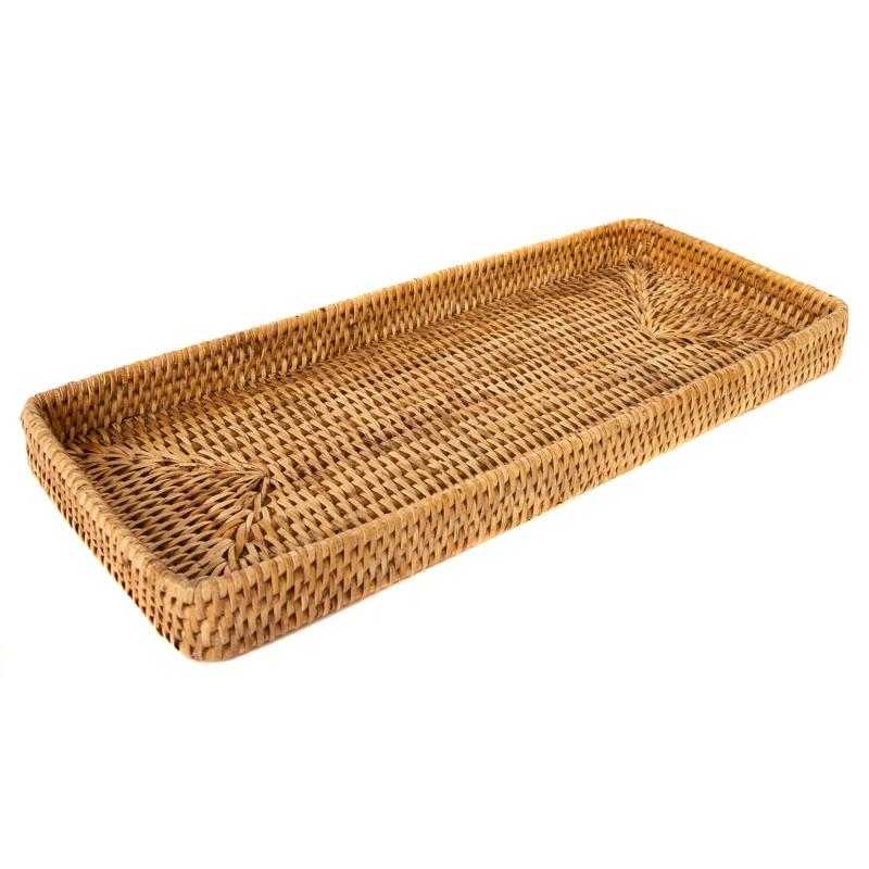 Artifacts Trading Company Artifacts Rattan Rectangular Vanity Tray