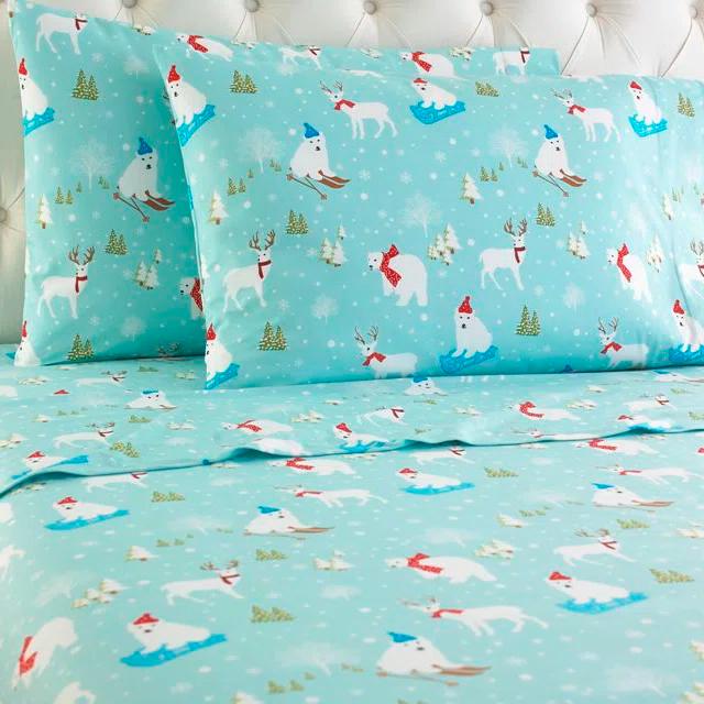 Micro Flannel® Micro Flannel® Printed Deep-Pocket Sheet Set