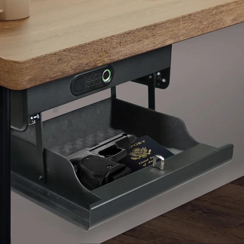 Home Defense Quick Access Drop Action Gun Safe with Biometric Lock