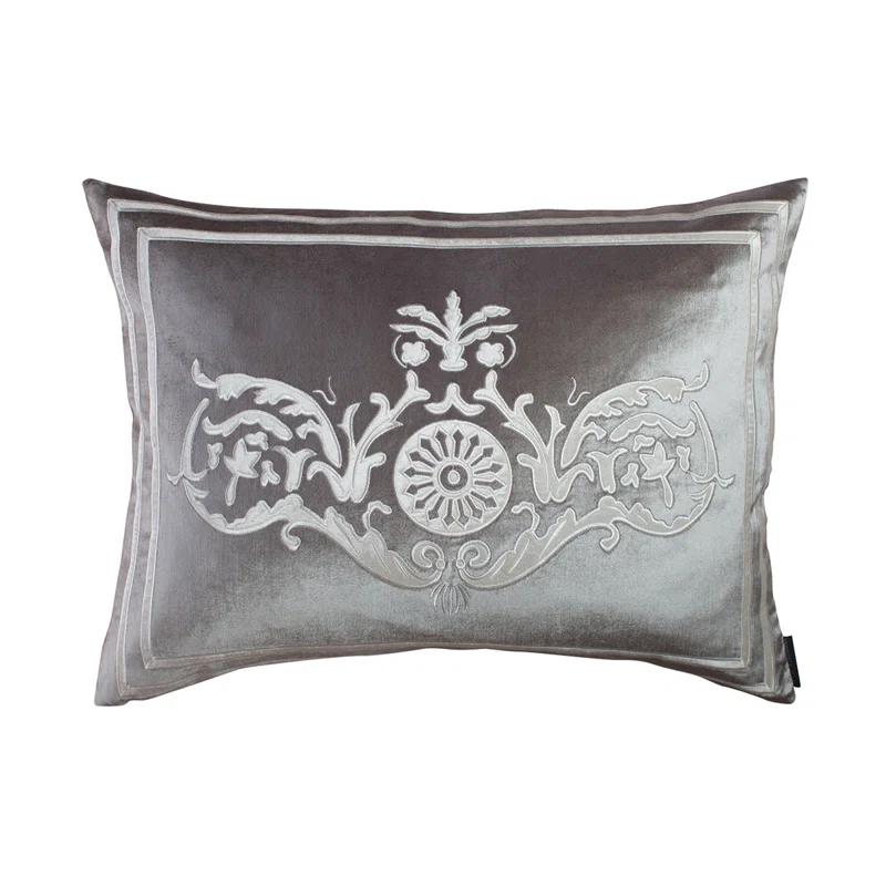 Lili Alessandra Paris Appliqued Feather Throw Pillow