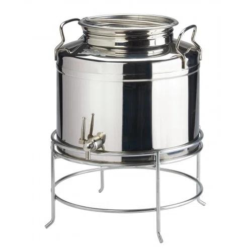 Cal-Mil Stainless Steel 3 Gallon Beverage Dispenser with Wire Stand