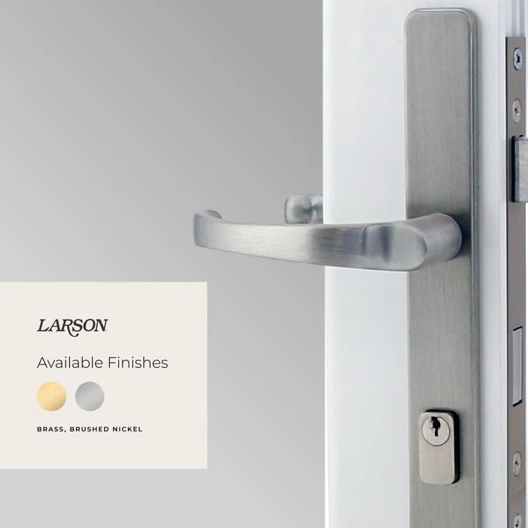 LARSON 50 Series Fullview Storm Door with Brushed Nickel Handle