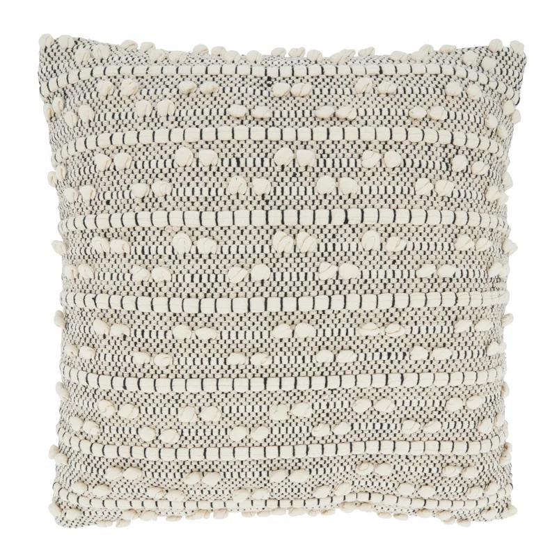 Saro Kema Square Cotton Pillow Cover | Wayfair