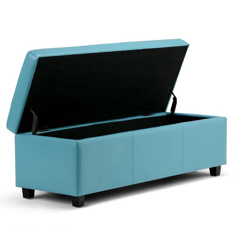 Simpli Home Avalon Storage Ottoman Bench,Assembled